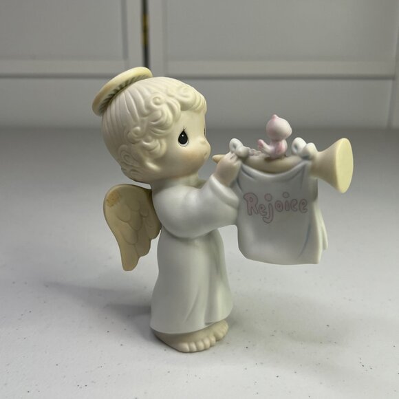 Precious Moments Rejoice O Earth Vintage Collectible Figurine 1991 Enesco Boxed - Picture 7 of 11